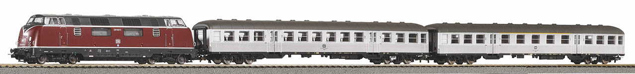 PIKO 59018 - H0 - Digital-Startset BR 220 mit 2 Personenwagen, DB, Ep. IV